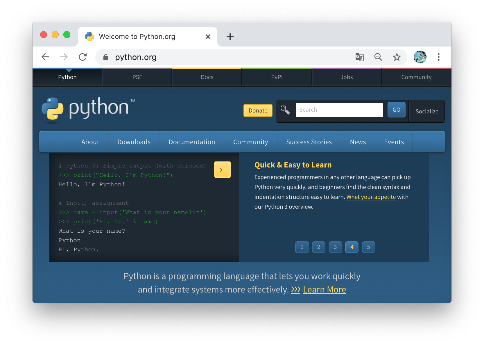 python